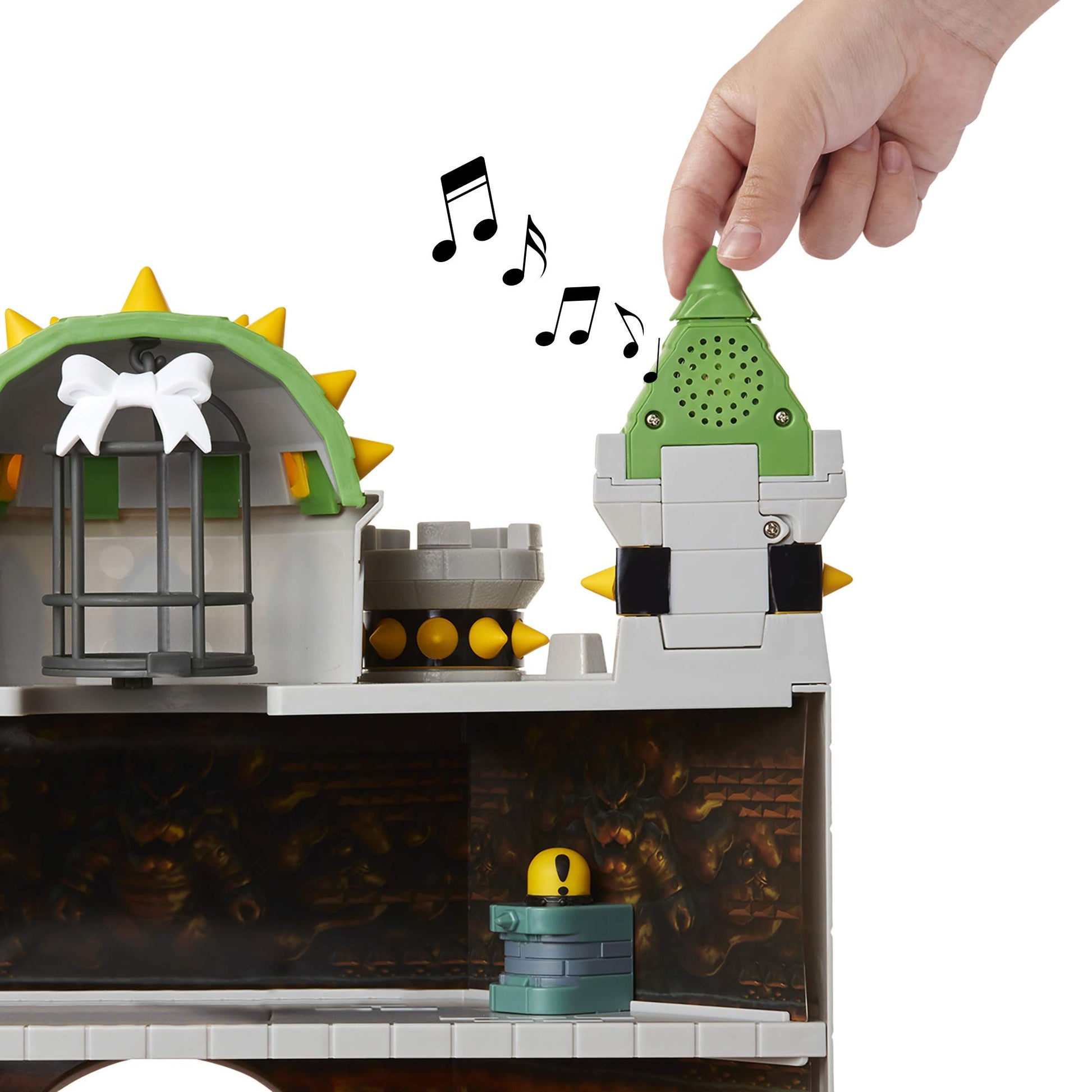 Buy now Super Mario Nintendo Deluxe Bowser's Castle Playset with 2.5" Exclusive Articulated Bowser Action Figure, Interactive Play Set with Authentic in-Game Sounds at indiglob india