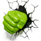 3D Light FX Marvel Avengers Hulk Fist 3D Deco Light, Plastic