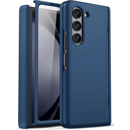 for Samsung Galaxy Z Fold 5 Case with Screen Protector & Hinge Protection, Slim Fit Shockproof Lightweight Durable Hard PC Cover Phone Case for Samsung Galaxy Z Fold 5 5G 2023, Black