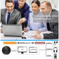 Conference USB Microphone, Computer Desktop Mic with LED Indicator, Plug & Play Omnidirectional Condenser PC Laptop Mics for Online Meeting, Class, Skype, Recording, Zoom, (No Speakers Included)