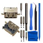 Buy now PAOBTEIY 2pcs HDMI Port Replacement for Playstation 4 With 10-in-1 Kits, HDMI Display Socket Connector Jack for Sony PS4. xbox one X 2Pc at indiglob india