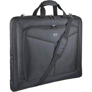 Foldable Carry On Garment Bag Fit 3 Suits, 44-inch Suit Bag for Travel and Business Trips with Shoulder Strap