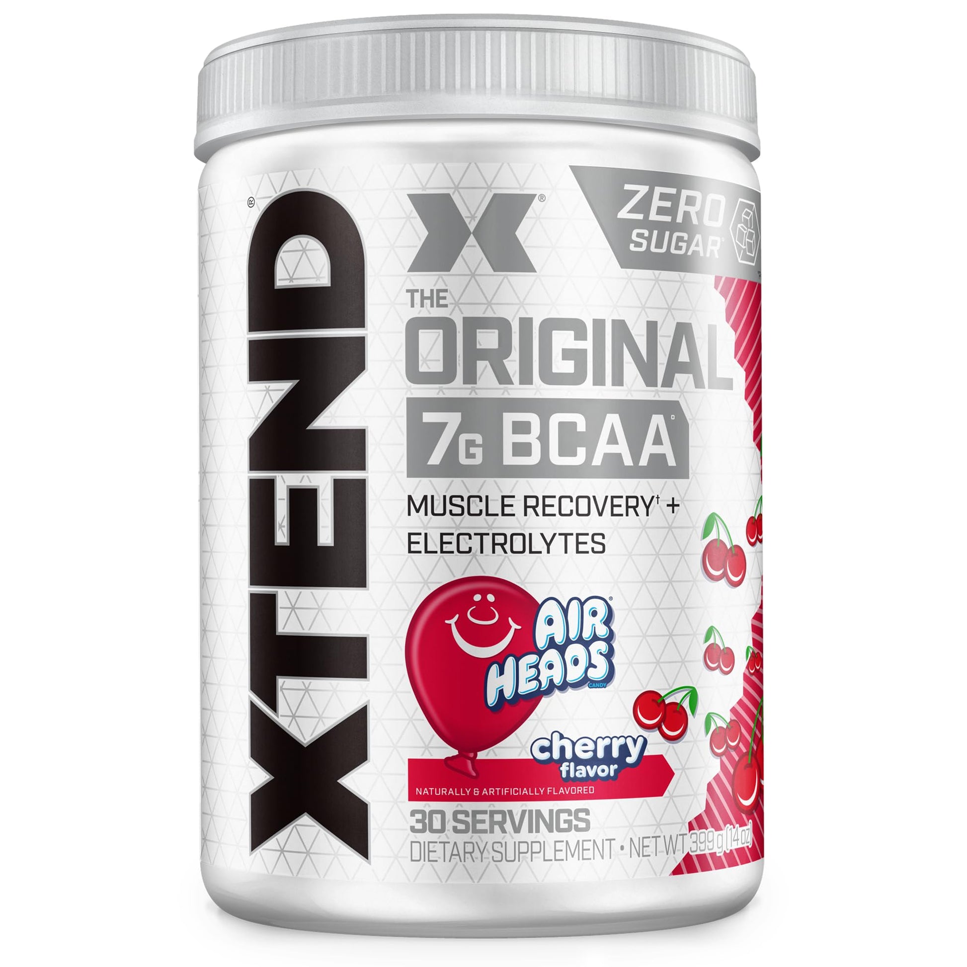 Buy now Xtend Original BCAA Powder 7g BCAA and 2.5g L-Glutamine, Sugar Free Post Workout Muscle Recovery Drink with Amino Acids for Men & Women, 30 Servings Airheads Cherry 14 Ounce (Pack of 1) at indiglob india