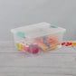 Buy now Sterilite 4-Pack Clip Box, Stackable Clear Plastic Bins with Latching Lids, Deep - Writing, Arts or Crafts Supplies Storage Containers for Home, Office, Classroom and Workshop Organization at indiglob india