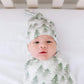 Buy now Copper Pearl Large Premium Knit Baby Swaddle Receiving Blanket Evergreen at indiglob india