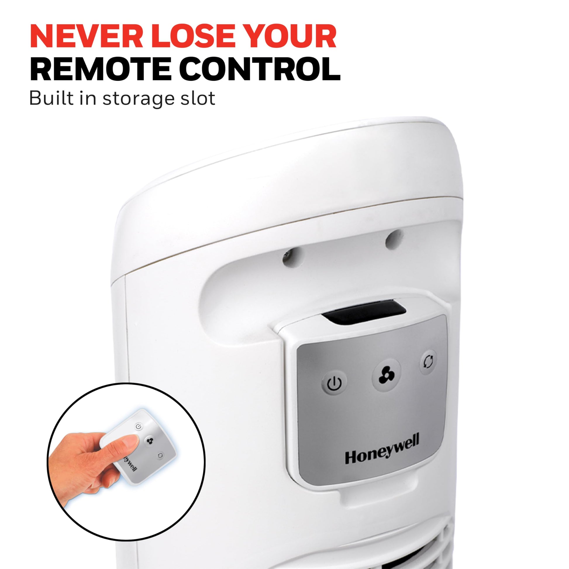 Buy now Honeywell QuietSet Whole Room Oscillating Tower filter Fan with Remote, White, HYF260 at indiglob india