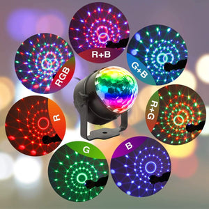 Buy now Party Lights,Sound Activated Magic Disco Lights with Remote Control Mini Disco Ball Dance DJ Lighting 7 Colors Mode RGB Strobe Lights for Party Home Room Kids Xmas Bar Club Show at indiglob india