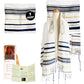Holy Land Market New Covenant Prayer Shawl, English/Hebrew With Bag, Card and Brochure From Israel (72 x 24 Inch)