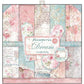Stamperia International KFT SBBL25 Pack 10 Sheets Double face-Roses, lace and Wood, 30.5 x 30.5 (12" x 12"), Multicoloured