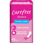 Carefree Acti-Fresh Body Shape Pantiliners Extra Long Unscented - 93 Count, Packaging may vary