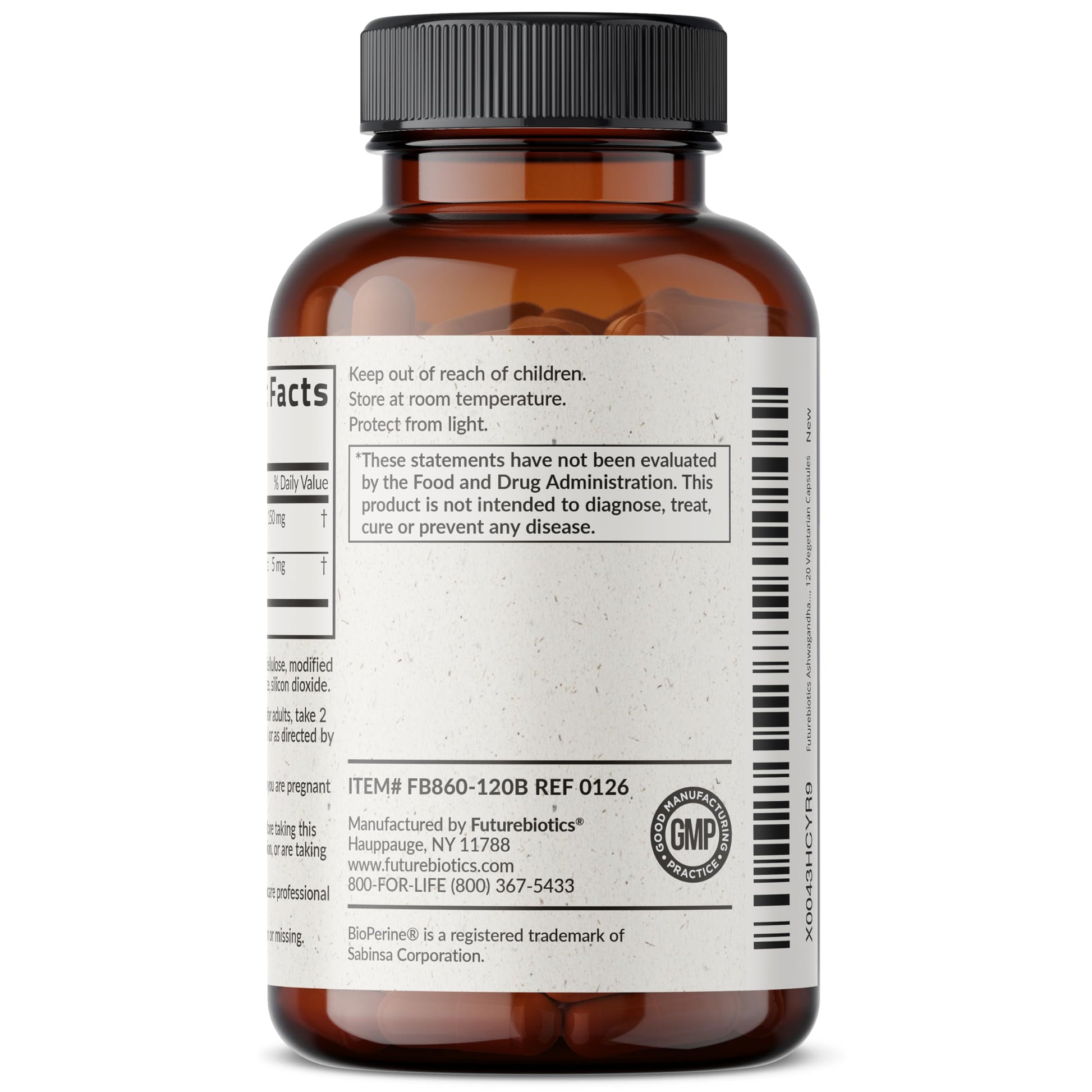 Buy now Futurebiotics Ashwagandha Extra Strength Stress & Mood Support with BioPerine - Non GMO Formula, 120 Vegetarian Capsules at indiglob india
