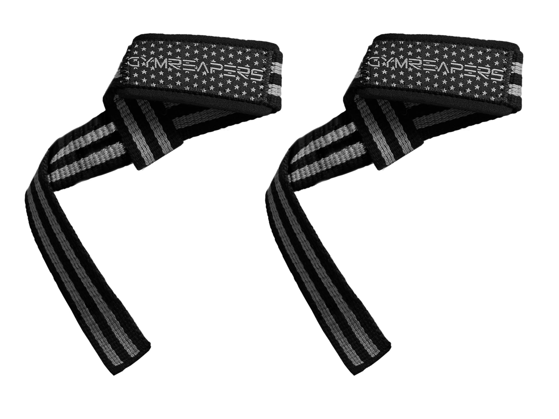 Buy now Gymreapers Lifting Wrist Straps for Weightlifting, Bodybuilding, Powerlifting, Strength Training, & Deadlifts - Padded Neoprene with 18 inch Cotton Gray USA at indiglob india