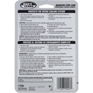 Bar's Leaks HDC Radiator Stop Leak Tablet - 60 Grams, Brown