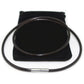 Glory Qin 3mm Black Silk Leather Cord Braided Imitation Leather rope Chain Stainless Steel Clasp Necklace Rope 16 TO 28 Inch (24 Inch)