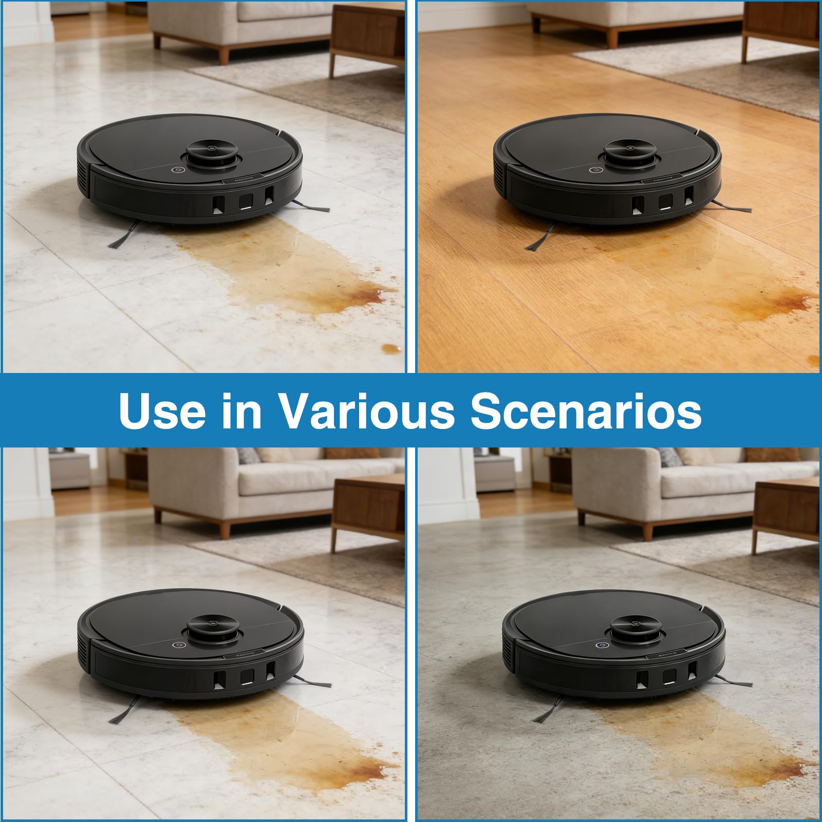 Buy now Ecovacs Deebot Washable Cloth Mop Pads for Ozmo T8 Series, T9, N8 Pro Plus, Yeedi Vac Max Replacement Parts at indiglob india