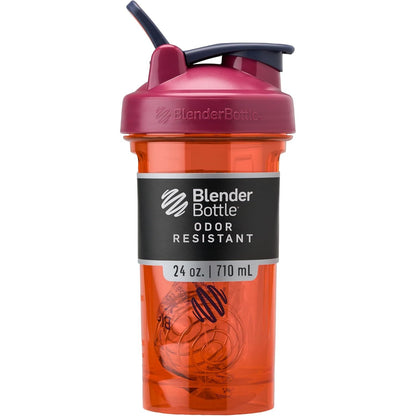 BlenderBottle Shaker Bottle Pro Series Perfect for Protein Shakes and Pre Workout, 24-Ounce, Black