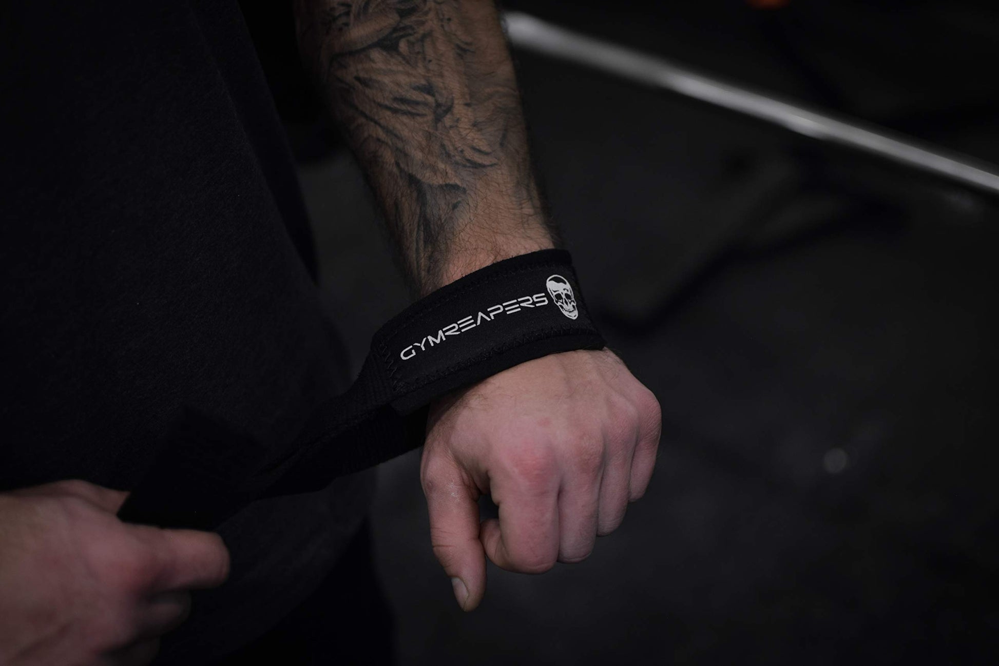 Buy now Gymreapers Lifting Wrist Straps for Weightlifting, Bodybuilding, Powerlifting, Strength Training, & Deadlifts - Padded Neoprene with 18 inch Cotton at indiglob india
