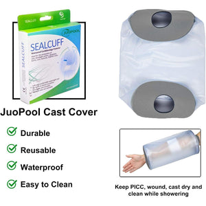 PICC Line Shower Cover, PICC Line Covers for Upper Arm, Reusable Waterproof Arm Cast Sleeve for Shower, IV Protector for Bath(Weight < 185lbs)