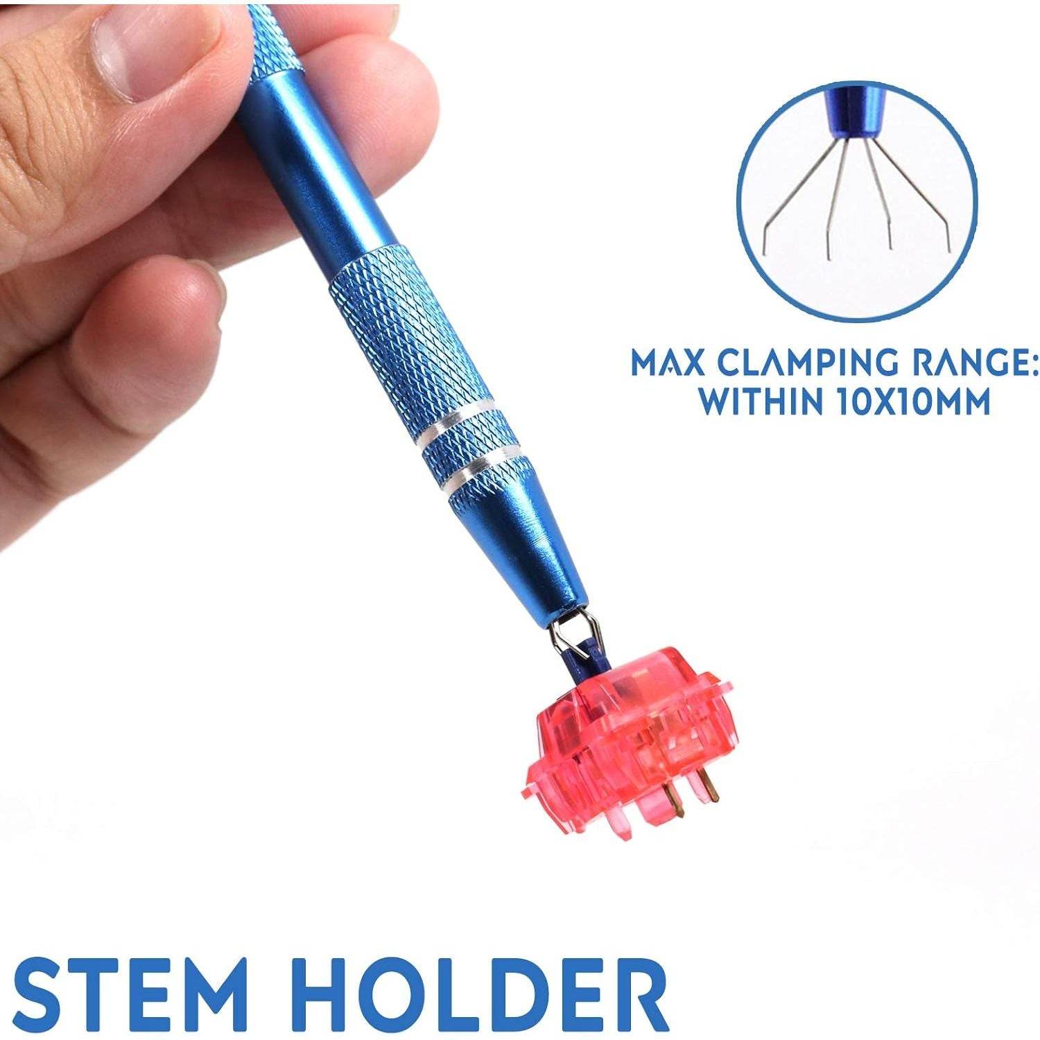 Byhoo Keyboard Lube Switch Puller Kits 4PCS Lube Station Keycap Puller Remover Mechanical Keyboard Key Switch Stem Holder Compatible Gateron Kailh MX Switches Keyboard Cleaner Clean Kits 4 Prong Tool - My Store