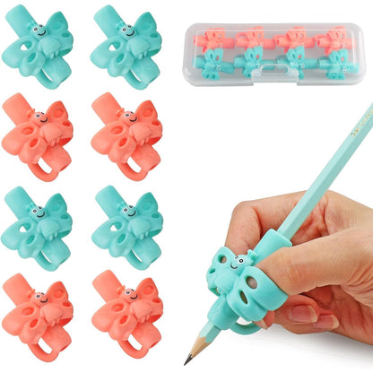 JuneLsy Pencil Grips for Kids Handwriting Pencil gripper Pencil Holder Posture Correction Training Writing AIDS for preschooler Kids toddler Children Special Needs (3 PCS)
