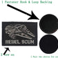 Buy now 4 Pieces Embroidered Morale Hook and Loop Fastener Tactical Patches at indiglob india