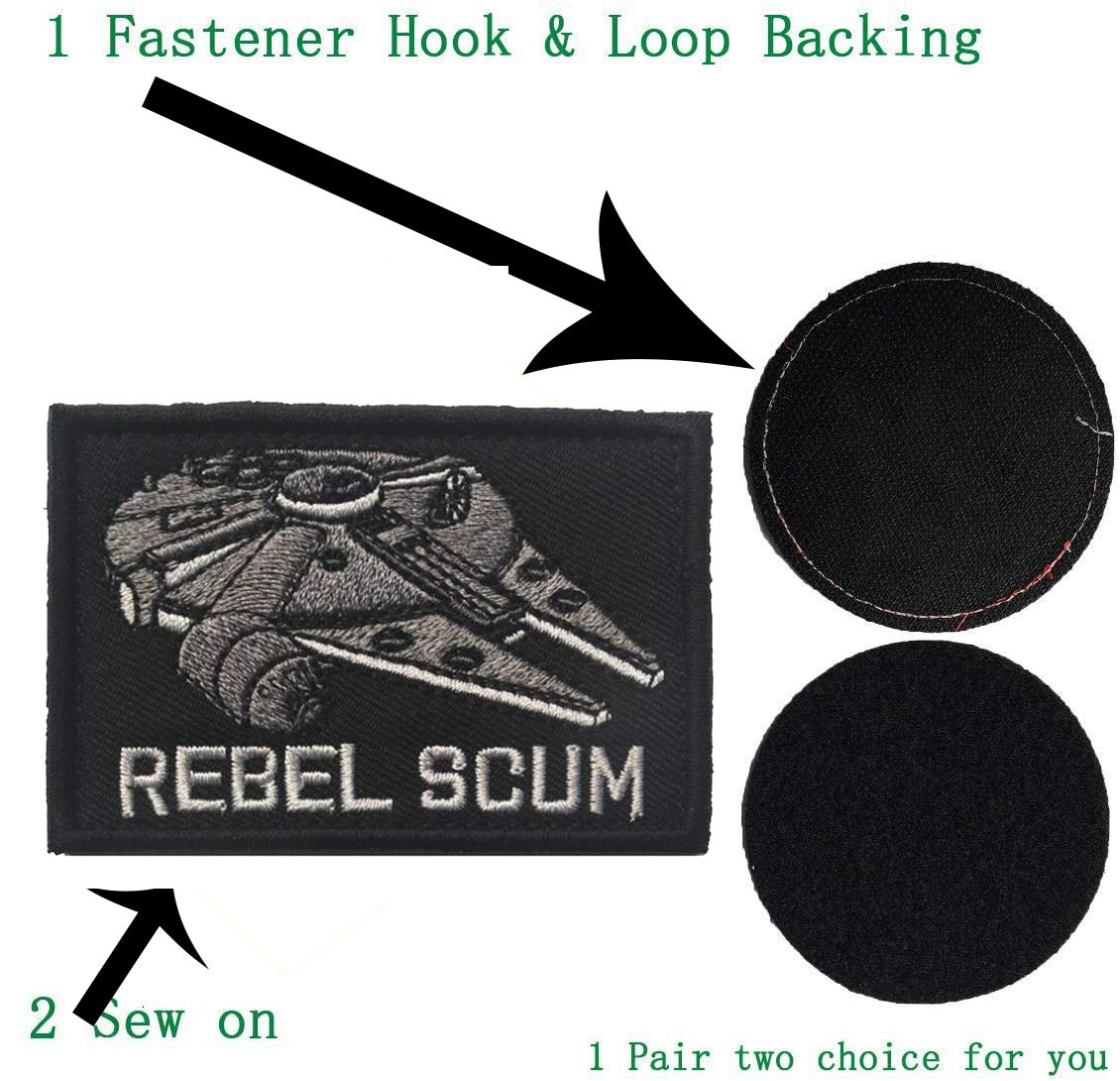 Buy now 4 Pieces Embroidered Morale Hook and Loop Fastener Tactical Patches at indiglob india
