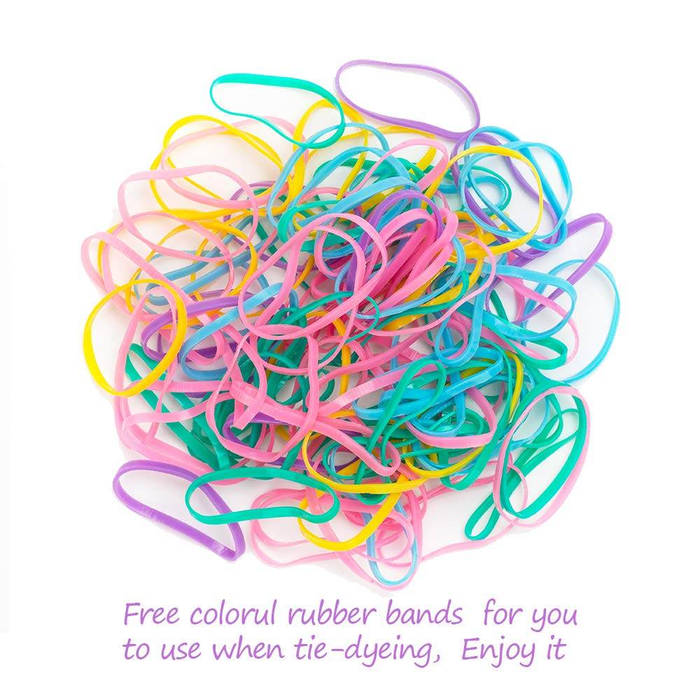 10 Pack White Cotton Scrunchies for Tie Dye Hair Elastic Hair Ties Pony Tail Holder for Party - My Store