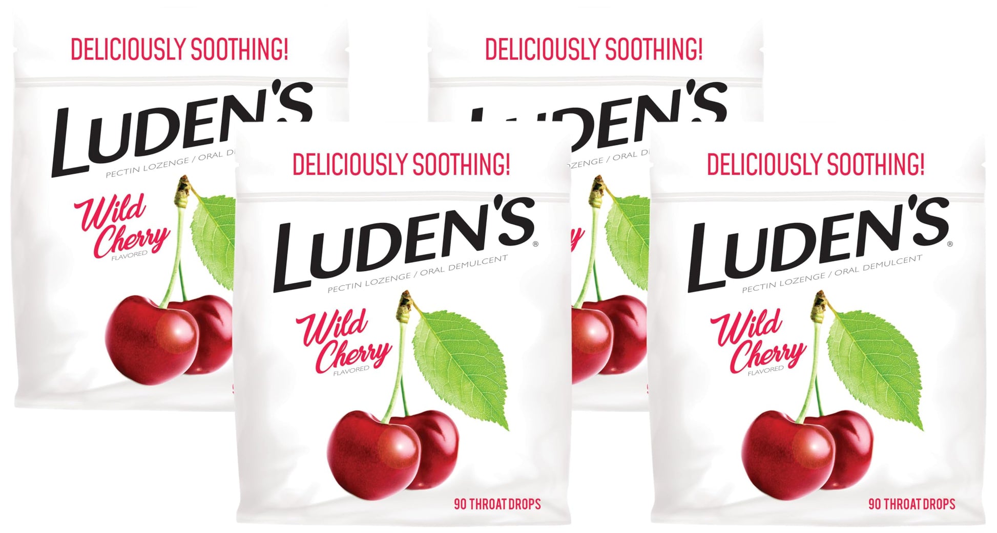 Buy now Luden's Sore Throat Relief Lozenges for Minor Everyday Irritation & Dry Mouth, Wild Cherry Flavored Drops, 90 Count at indiglob india