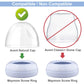 Maymom Dome Caps, Screw Rings, Sealing Discs Compatible with Avent Natural Bottles, PP Bottles; No Nipple Included. Convert Avent Classic Bottle Into Natural