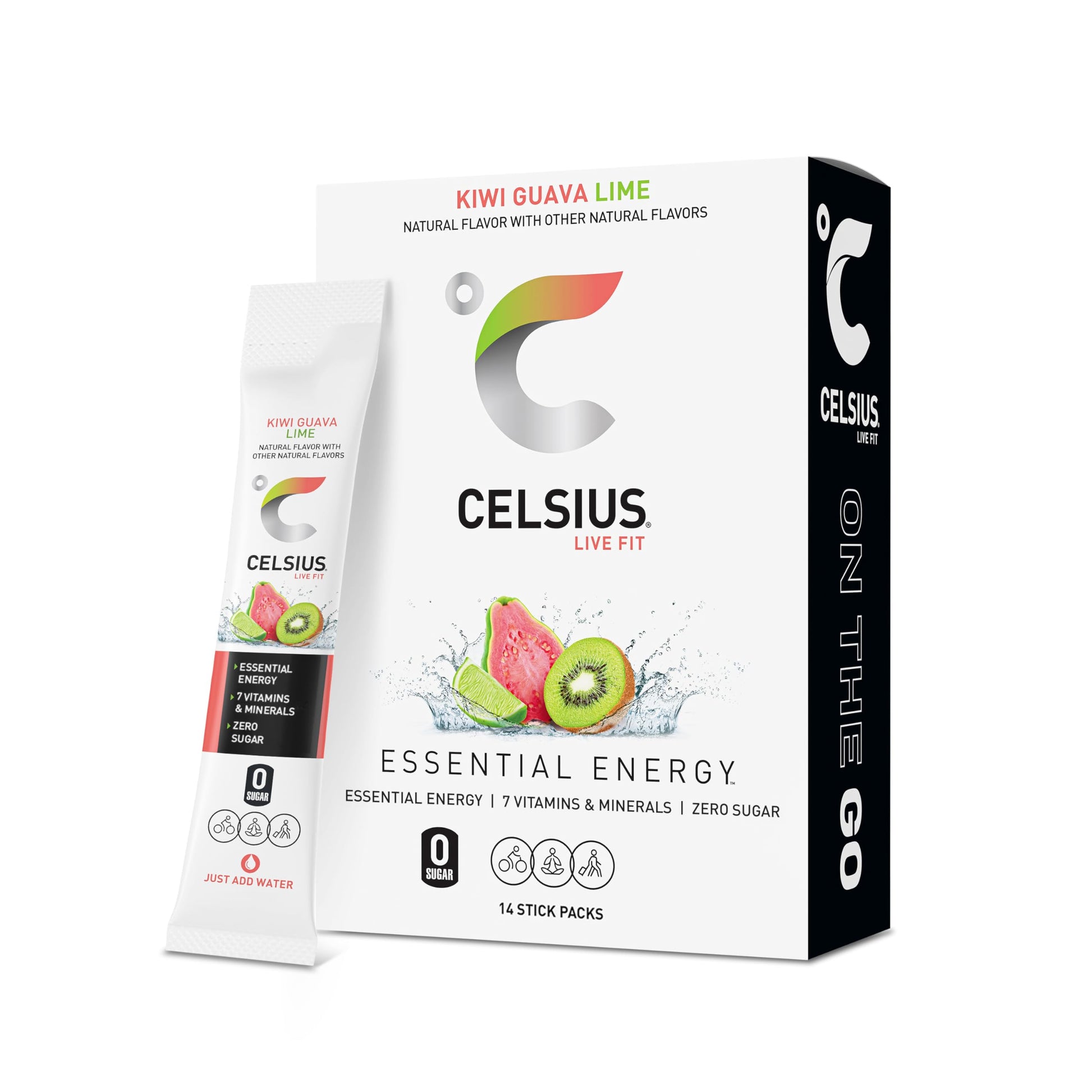 Buy now CELSIUS On The Go Strawberry Mango, Sugar Free Energy Drink Mix (14 Sticks per Pack) at indiglob india