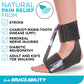 BraceAbility Foot Drop Brace - Ankle Orthosis Sock for Toe Walking in Big Kids, Teens, Adults; Supports Charcot Marie Tooth, Peroneal Nerve Injury, Stroke, Muscle Dystrophy Pain Relief in Bed (L/XL)