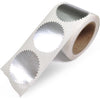 NextDayLabels Gold Seals for Certificates, Gold Metallic Embossing Stickers with Serrated Edge for Certificates, Packaging and Envelopes - 2 Inch Round, 250 Stickers Per Roll - Made in The USA - Silver