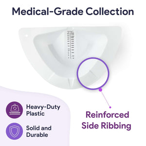 Urine Hats for Toilet - Reinforced Ribbing Stool Sample Collection Kit - Standard Fit Urine Collection Hat for Toilet - Specimen Collector Urine with Durable Materials - 2 Pack