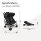 Buy now UPPAbaby G-Link V2 Double Umbrella Stroller / Lightweight Design / One-Step Fold + Recline / XL Basket + Canopy / Cup Holder Included / Jake (Black/Carbon Frame) at indiglob india
