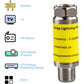 Coaxial Surge Protector for Cable TV,Surge Lightning Protector for Coaxial TV Antenna and Satellite in-Line 75 ohm 5-2400MHz
