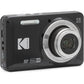 KODAK PIXPRO FZ55-BK 16MP CMOS Sensor Digital Camera 5X Optical Zoom 28mm Wide Angle 1080P Full HD Video 2.7" LCD Vlogging Camera (Black)