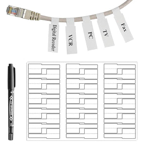 1 Lot de 600 étiquettes autocollantes Pour câble avec marquage, Format A4, 20 feu - My Store