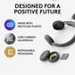 Buy now Logitech Zone 950 Premium Noise Canceling Headset with Hybrid ANC, Bluetooth, USB-C, USB-A, Certified for Zoom, Google Meet, Google Voice, and Fast Pair - Graphite at indiglob india
