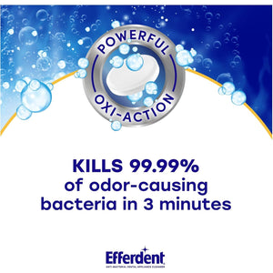 Efferdent Retainer Cleaning Tablets, Denture Cleaning Tablets for Dental Appliances, Overnight Whitening, 126 Count