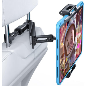 AHK Car Headrest Mount Holder, for iPad Pro/Air/Mini, Tablets, Nintendo Switch, iPhone, Samsung Galaxy/Note, Smartphones, Compatible with 4.5" to 10" Device, 360° Rotation