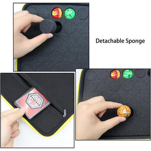 Toy Organizer Case Compatible with Bakugan Battle Planet, BakuCores, Armored Alliance, Geogan Rising, Toy Organizer Storage Container Holder (40, Black)