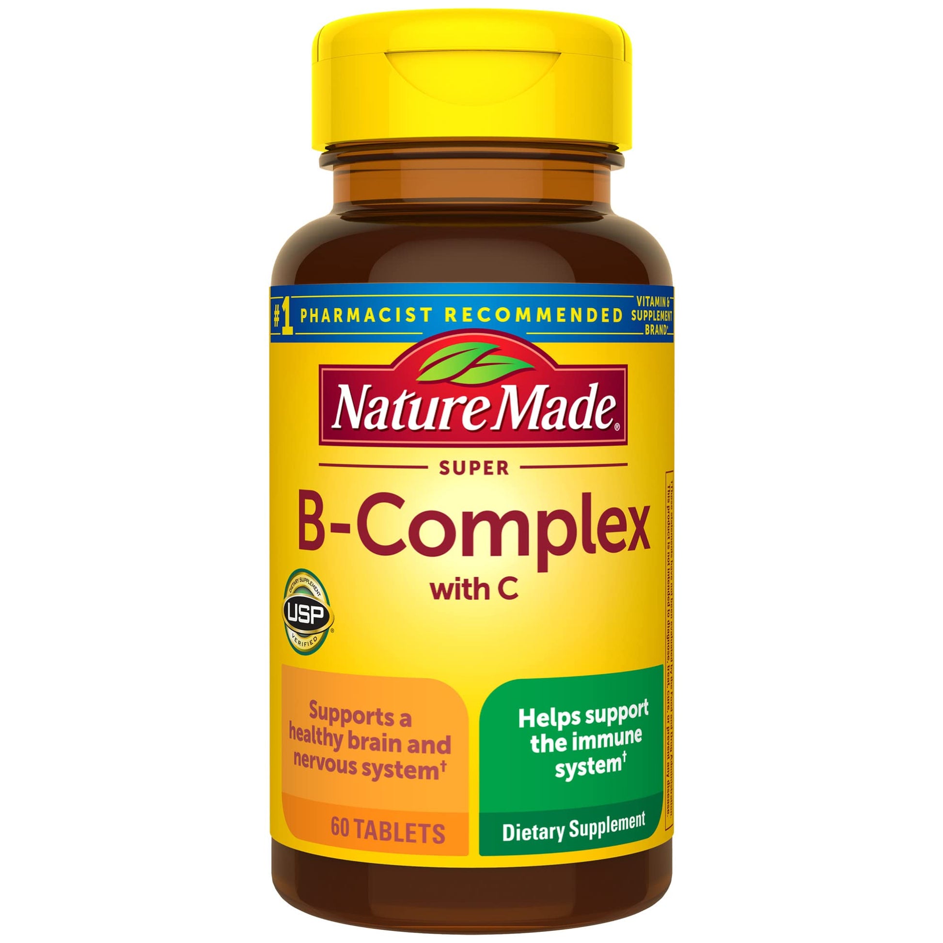 Buy now Nature Made Super B Complex with Vitamin C and Folic Acid, Dietary Supplement for Immune Support, 140 Tablets, 140 Day Supply at indiglob india