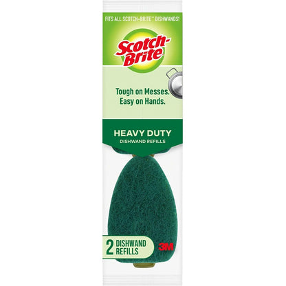 Scotch-Brite Heavy Duty Dishwand Refills, Keep Your Hands Out of Dirty Water, 2 Refills