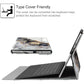 Fintie Case for 12.3 Inch Microsoft Surface Pro 7 Plus, Surface Pro 7/6/5/4/3 - Portfolio Business Cover with Pocket, Compatible with Type Cover Keyboard, Cloudy Marble