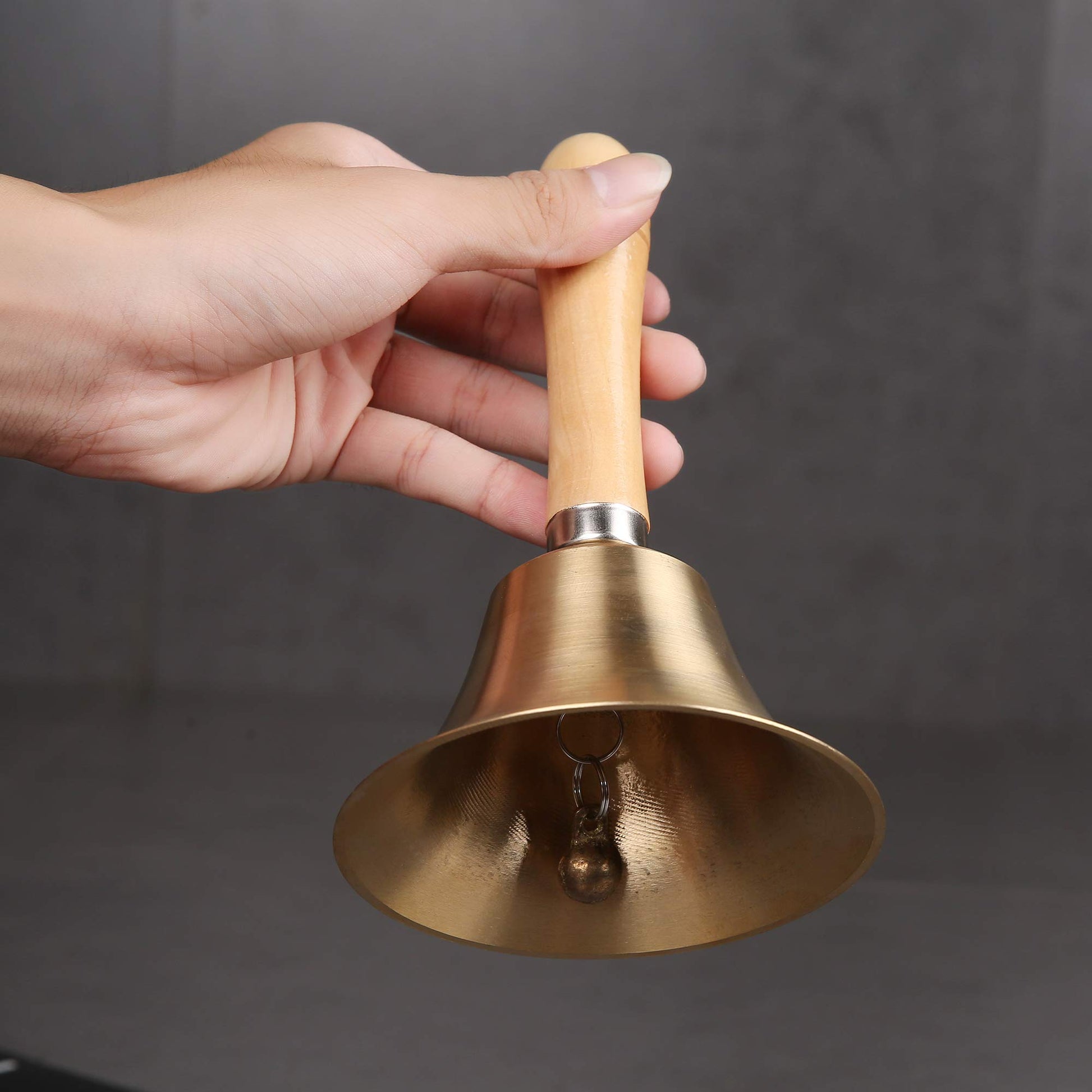 Buy now Super Loud Solid Brass Hand Call Bell at indiglob india