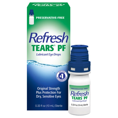Buy now Refresh Tears PF Preservative-Free Artificial Tears Lubricant Eye Drops, 0.33 fl oz (10 mL) at indiglob india