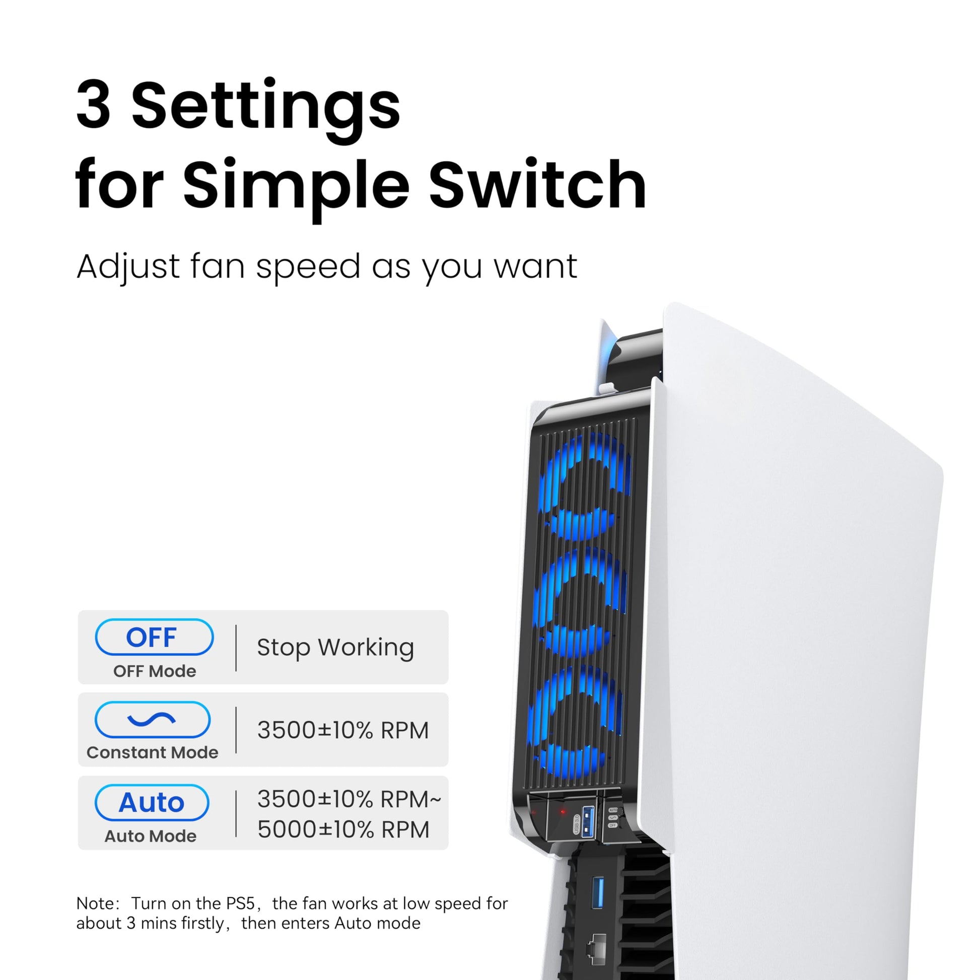 Buy now KIWIHOME Cooling Fan for PS5 Accessories, Upgraded Quiet Cooler Fan with Auto Speed, Controller USB3.0 Port & LED for PS5 2020 Only, Not for PlayStation 5 Slim/Pro, White at indiglob india