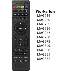 Replacement Remote Control for MAG254 MAG250 255/256 / 257/260 / 275/349 / 350/351 / 352 MAG322W1 MAG 322 OTT TV Box IPTV Set-Top Box