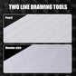 2 Packs Plastic Straight Line Stencil Template for Journaling Spacing Line Lettering Guide 11 Inch Scale Writing Ruler Envelope Addressing Template with Bamboo Stick and 2B Pencil for Paper Card Aids - My Store