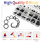 HongWay 770pcs Rubber O Ring Assortment Kits 18 Sizes Sealing NBR Gasket Washers for Car Auto Vehicle Repair, Professional Plumbing, Air or Gas Connections